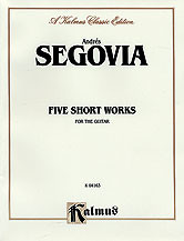 Five Short Works for the Guitar [Alf:00-K04163]