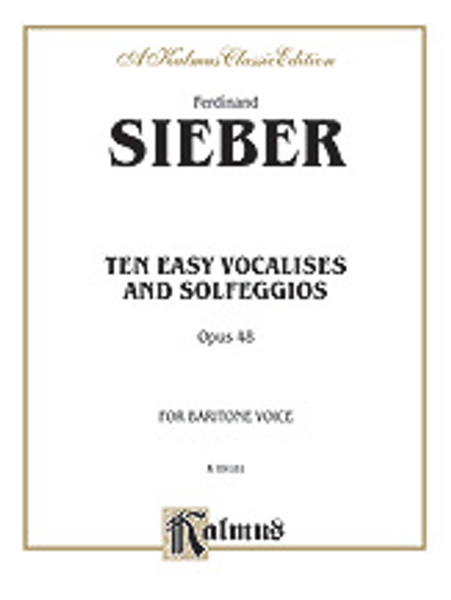 Sieber, Ten Easy Vocalises and Solfeggios [Alf:00-K09181]