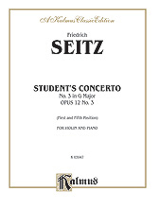 Seitz, Student's Concerto No. III in G Minor, Op. 12 [Alf:00-K03947]