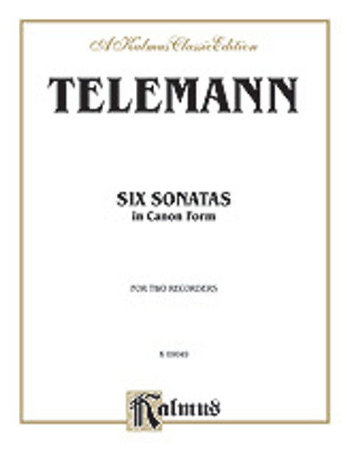 Telemann, Six Sonatas in Canon Form [Alf:00-K09049]