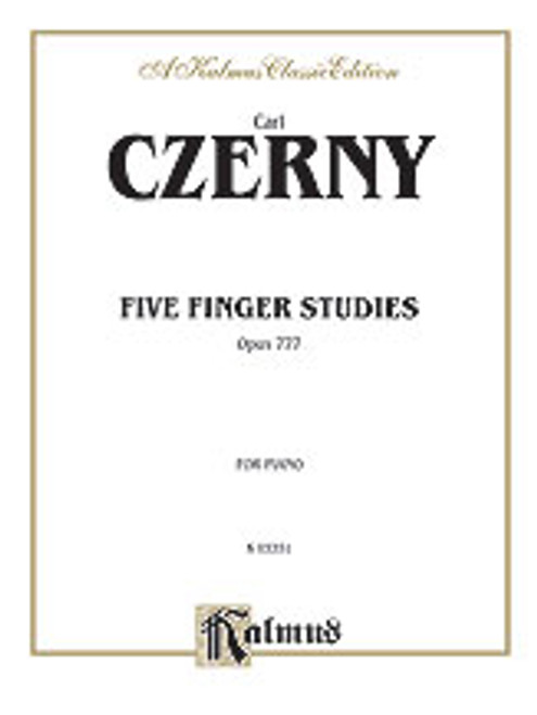 Czerny, Five Finger Studies, Op. 777 [Alf:00-K03351]