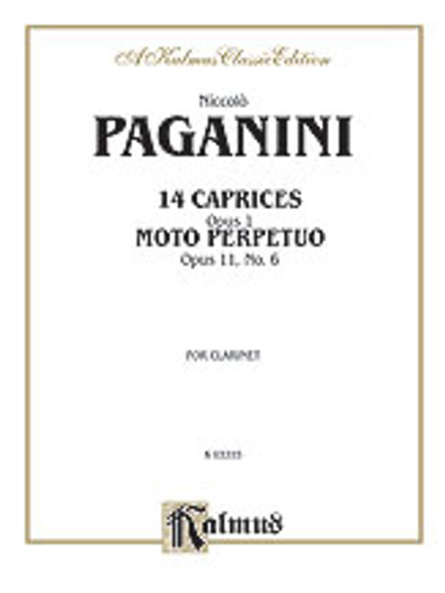 Pagani, Fourteen Caprices, Op. 1 and Moto Perpetuo, Op. 11, No. 6 (unaccompanied) [Alf:00-K03355]