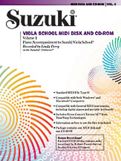 Suzuki Viola School MIDI Disk Acc./CD-ROM, Volume 1 [Alf:00-30610]
