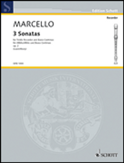 Marcello, 3 Recorder Sonatas, Op. 2 [HL:49011165]