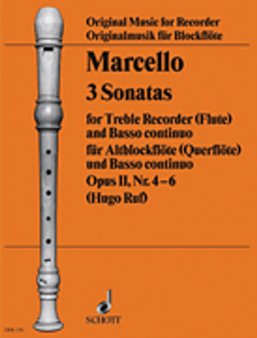 Marcello, 6 Sonatas, Op. 2, Volume 2 (4-6) [HL:49011283]