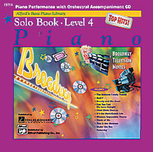 Alfred's Basic Piano Course: Top Hits! Solo Book CD, Level 4  [Alf:00-19714]