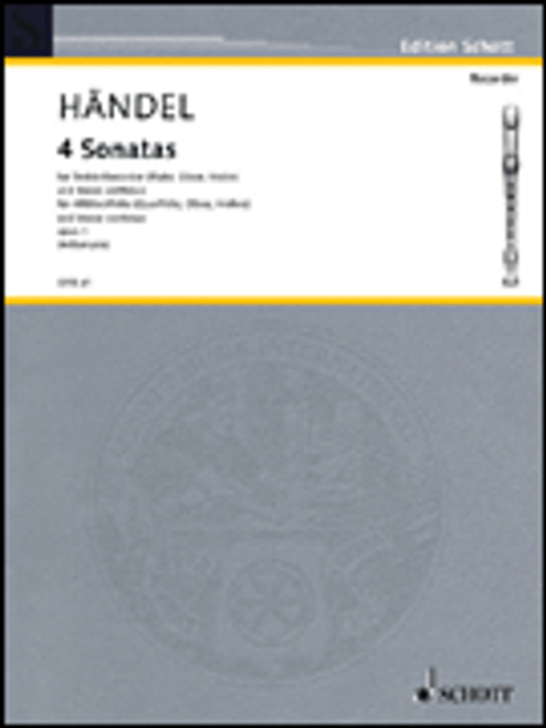 Handel, 4 Sonatas: Op. 1 Complete [HL:49011340]