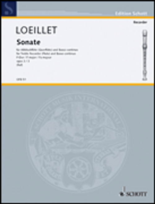 Loeillet, 6 Sonatas: No. 3 in F Major, Op. 3 [HL:49011351]