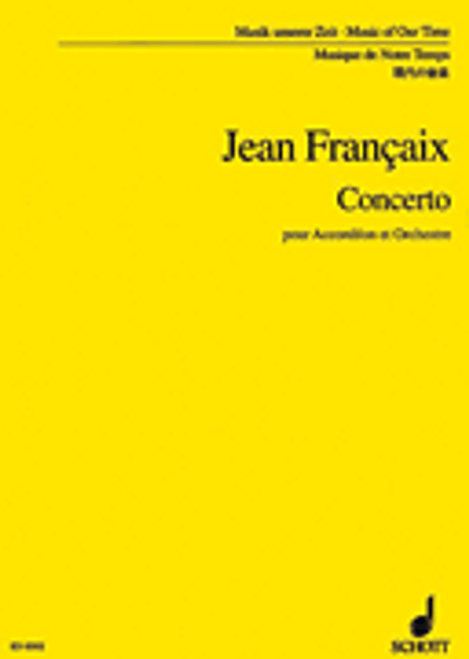 Francaix, Concerto for Accordion and Orchestra [HL:49008085]