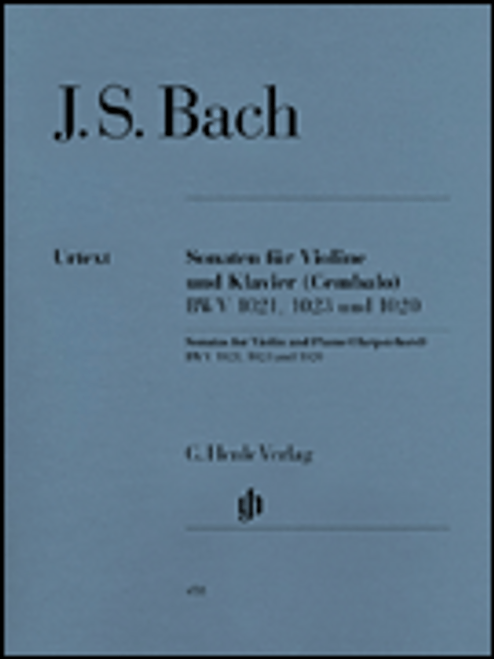 Bach, J.S. - 3 Sonatas for Violin and Piano (Harpsichord) BWV 1020, 1021, 1023 [HL:51480458]