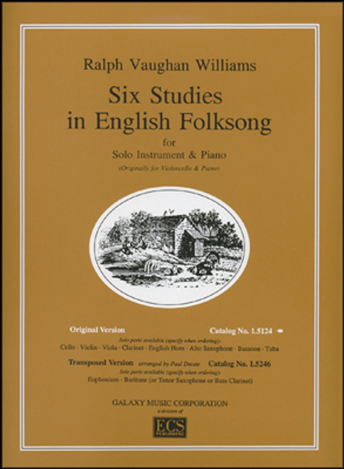 Vaughan Williams, Six Studies in English Folksong (Score & Part) [ECS:1.5124]