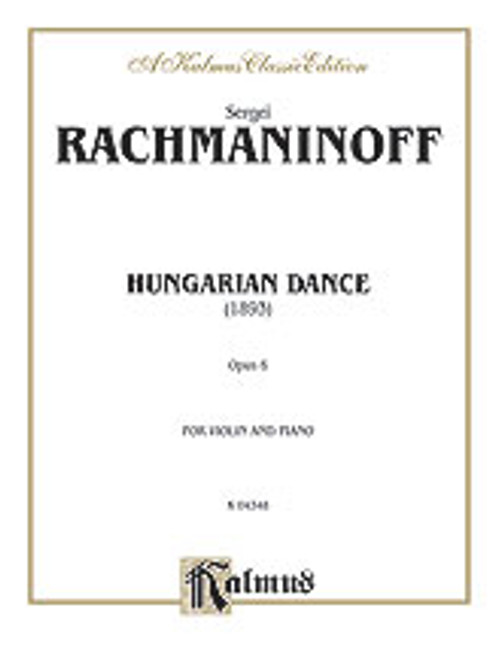 Rachmaninoff, Hungarian Dance (Urtext) [Alf:00-K04348]
