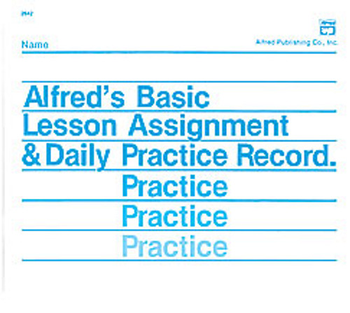 Lesson Assignment & Daily Practice Record [Alf:00-2642]