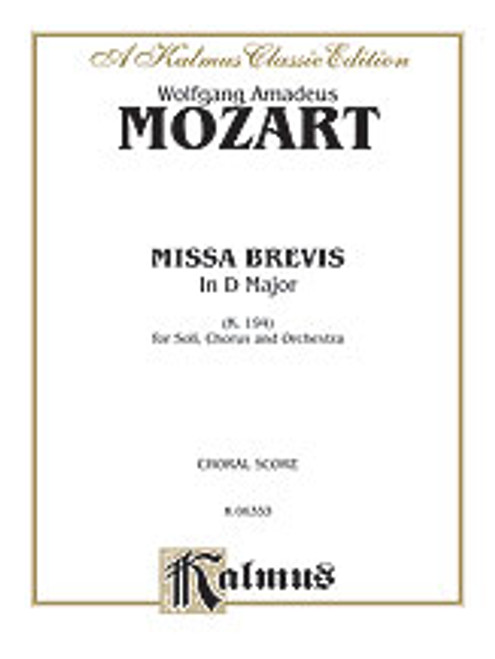 Mozart, Missa Brevis in D Major, K. 194 [Alf:00-K06333]