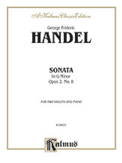 Handel, Sonata in G Minor, Op. 2, No. 8 [Alf:00-K04637]