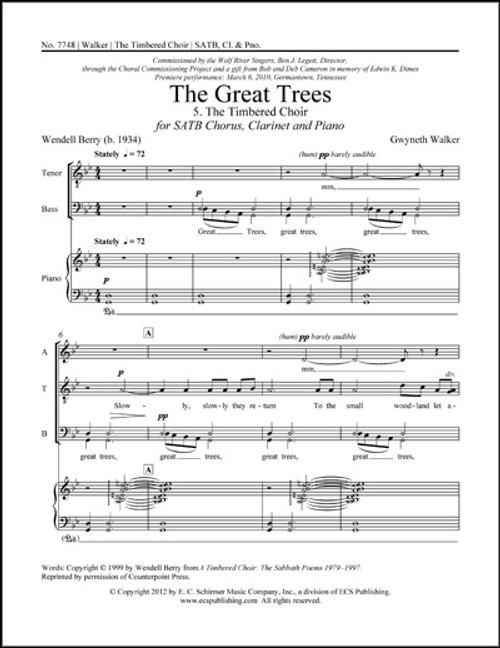 Walker, The Great Trees: 5. The Timbered Choir [ECS:7748]