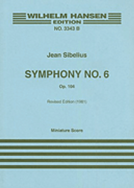 Sibelius  Symphony No. 6 Op. 104  Mini Score [HL:14030000]