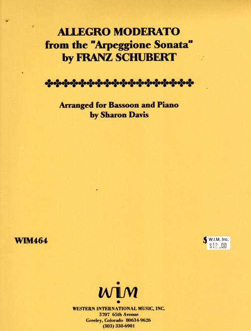 Schubert, Allegro Moderato for Bassoon [WIM:464]