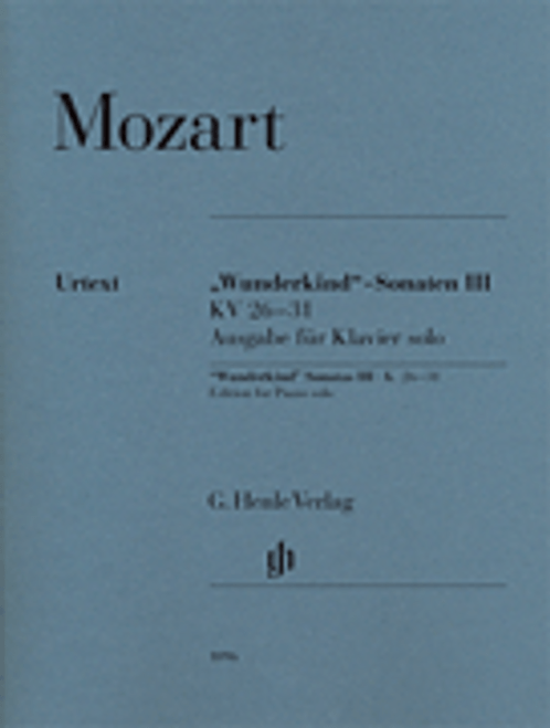 Mozart, Wolfgang Amadeus Mozart - Wunderkind Sonatas, Volume 3, K. 26-31 [HL:51481096]