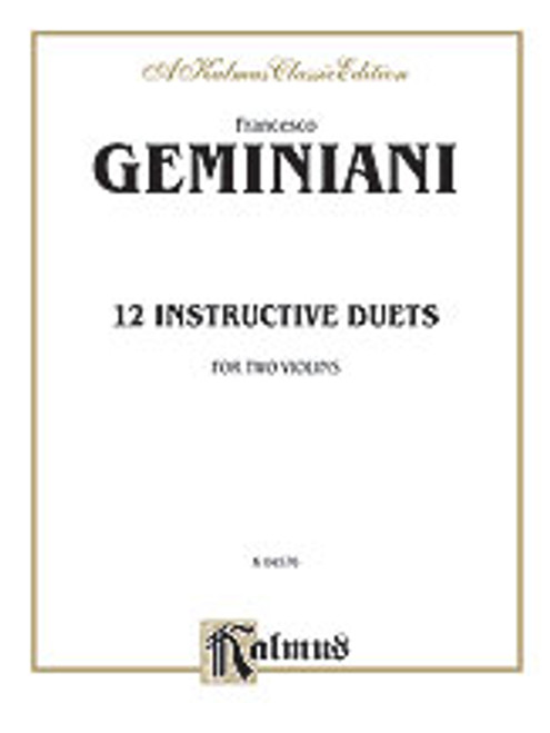 Geminiani, Twelve Instructive Duets [Alf:00-K04576]