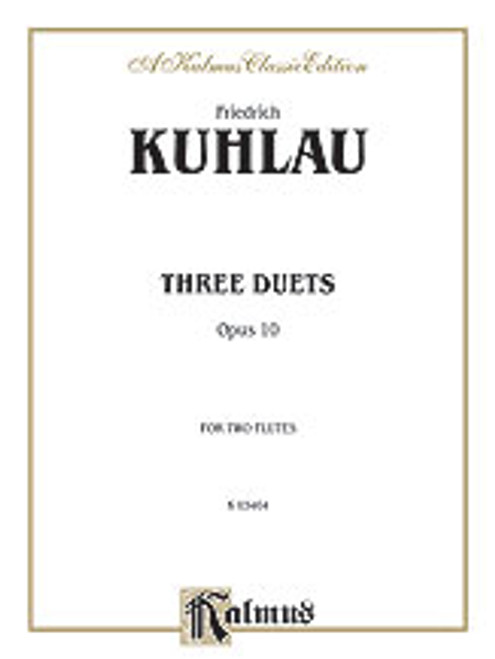 Kuhlau, Three Duets for Two Flutes, Op. 10 [Alf:00-K03464]