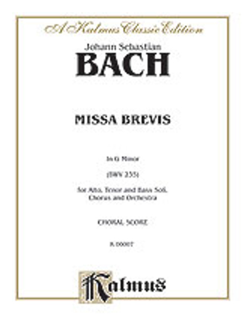 Bach, J.S. - Missa Brevis in G Minor [Alf:00-K06007]