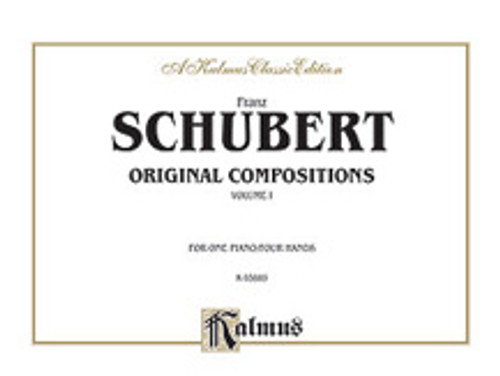 Schubert, Original Compositions for Four Hands, Volume I  [Alf:00-K03889]