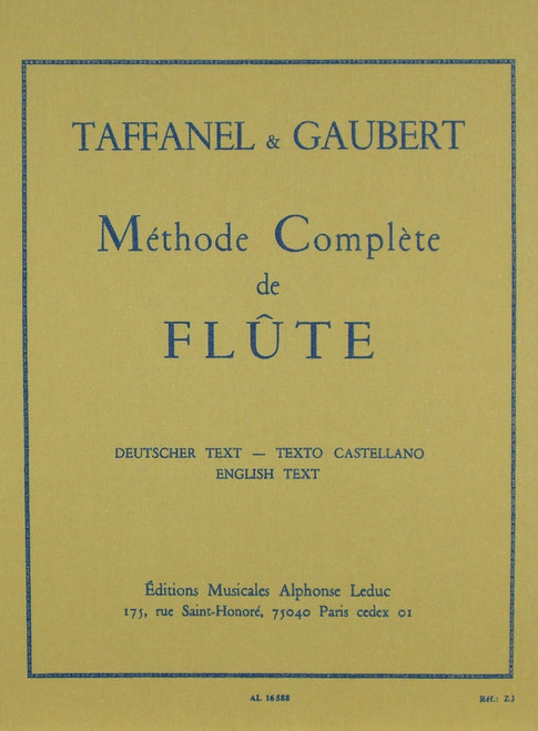 Methode De Flute [Led:AL16588]