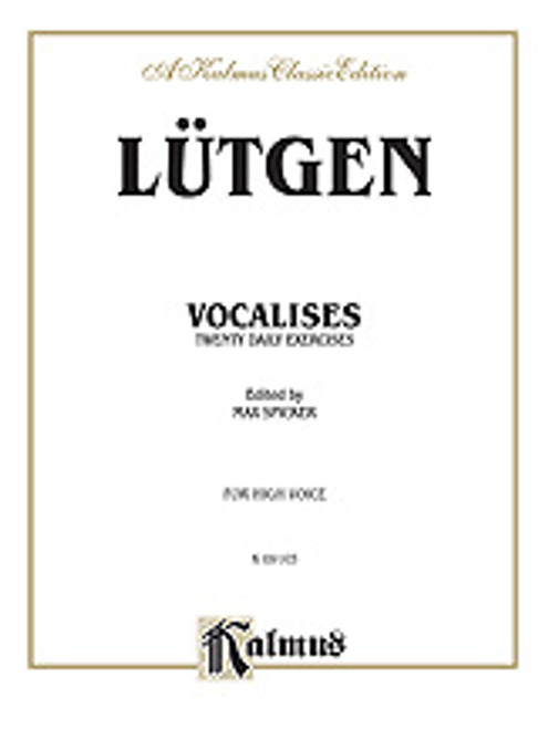 Lutgen, Vocalises: 20 Daily Exercises, Volume I [Alf:00-K09165]