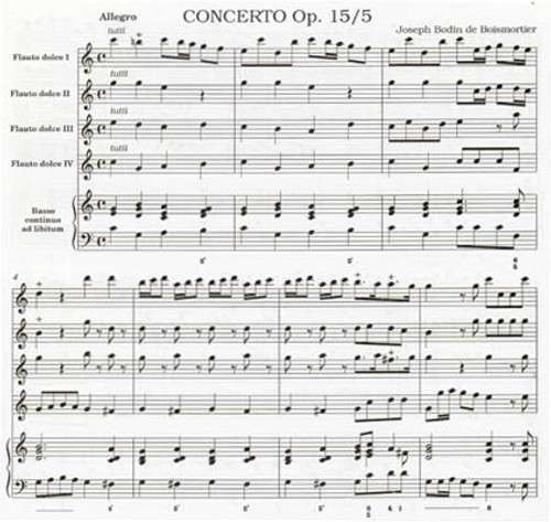 Boismortier, Concerto Op 15, No 5 in C Major -ScP [Mag:DOL0316]