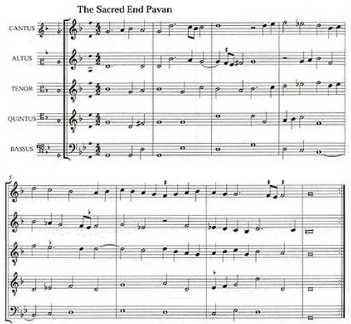 Morley, 2 Pavans (Sacred End, Southerns) - 5  scores [Mag:EML0207]