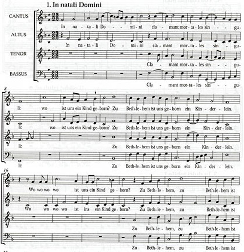 Christmas Hymns (In dulci jublio, Puer natus), 1609 - 4 scores [Mag:EML0248]