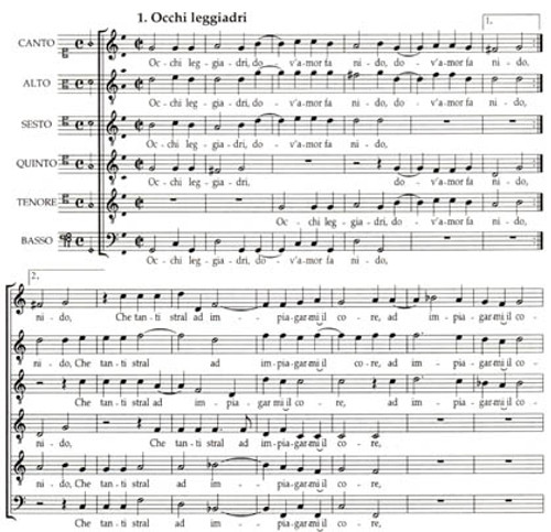 2 Canzoni a 6 (1575) - 6 scores [Mag:EML0292]