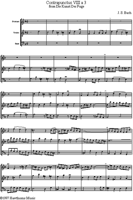 Bach, J.S. - 3-Part Fugue -ScP [Mag:HARA106]