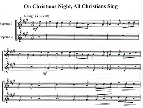 Two For Christmas (no lyrics) - easy soprano duets [Mag:LCC0026]