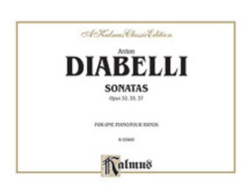 Diabelli, Sonatas, Op. 32, 33, 37 [Alf:00-K03400]