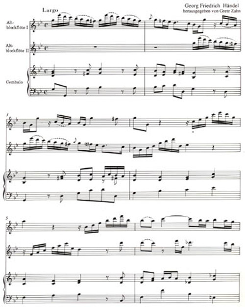 Handel, Trio Sonata in G Minor -ScP [Mag:PAN0878]