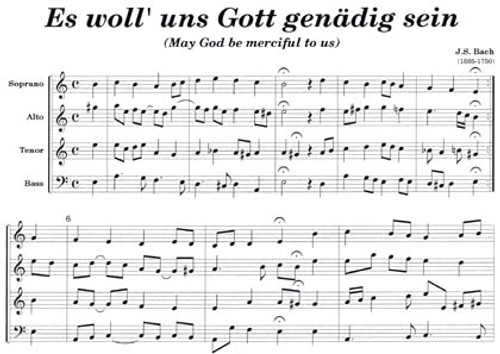 Bach, J.S. - Es Woll uns Gott Genadig Sein -ScP [Mag:PP00018]