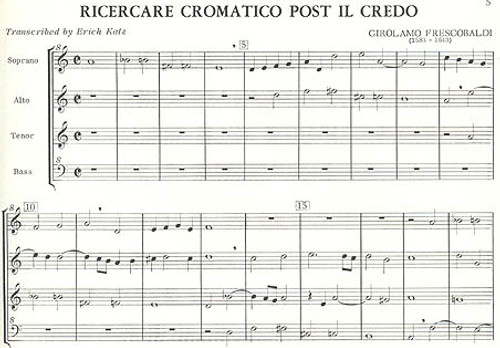 Frescobaldi, Two Ricercari: Dopo il Credo and Posto il Credo - sc [Mag:RCE0002]