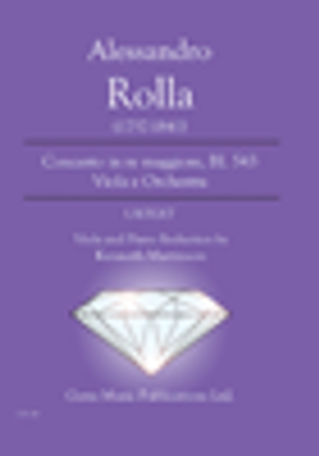 Rolla - Concerto in re maggiore, BI. 543 Viola e Orchestra [GEM:GPL 160]
