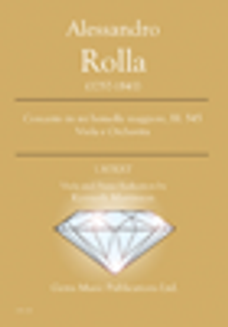 Rolla - Concerto in mi bemolle maggiore, BI. 545 Viola e Orchestra [GEM:GPL 172]