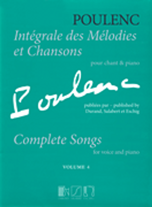 Poulenc - Complete Songs Vol. 4 [HL:50565748]