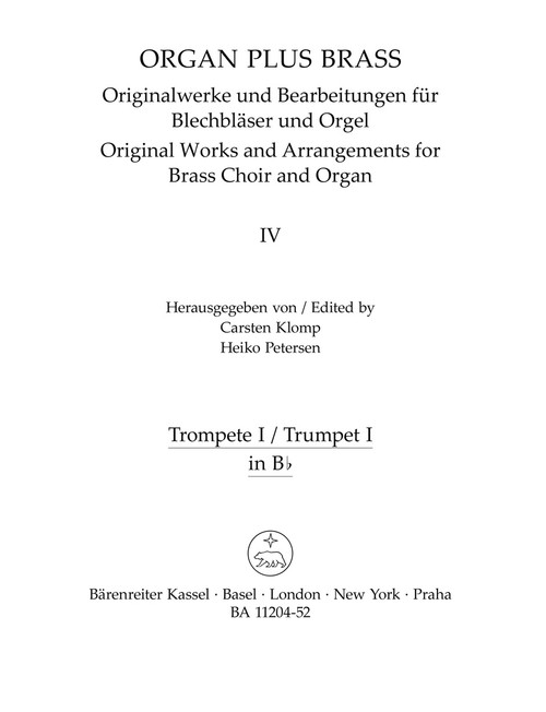 organ plus brass, Band IV: Cathedral Sounds [Bar:BA11204-52]