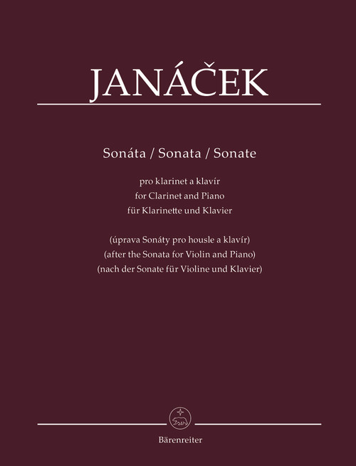 Sonata for Clarinet and Piano [Bar:BA9581]