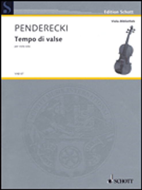 Penderecki, Tempo di Valse for Viola Solo - Transcription of original version for cello [HL:49044092]