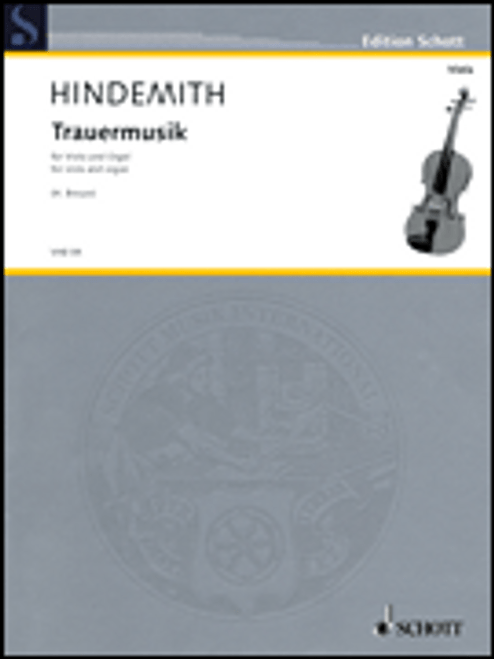 Hindemith, Trauermusik arranged for Viola and Organ [HL:49044180]