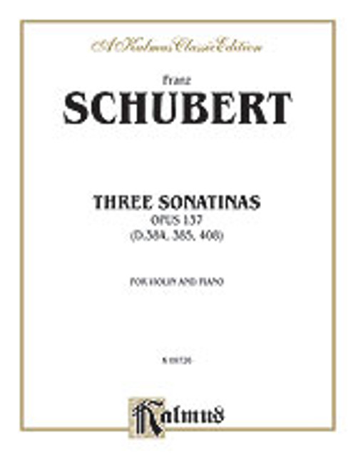 Schubert, Three Sonatas, Op. 137 [Alf:00-K09726]
