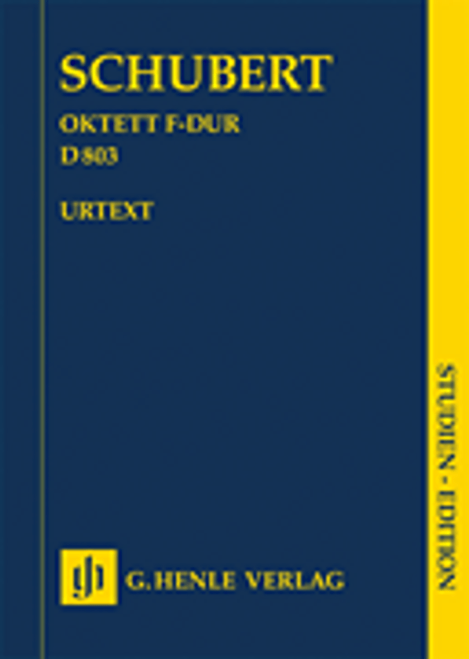 Schubert, Octet in F Major D 803 - Study Score [HL:51489562]