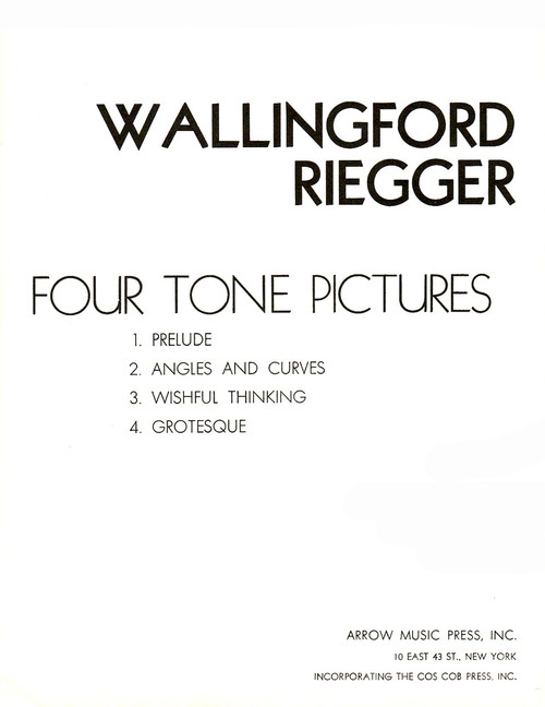 Riegger, Four Tone Pictures [CF:170-00019]
