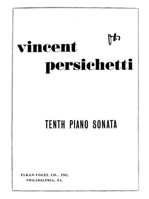 Persichetti, Tenth Piano Sonata [CF:460-00034]